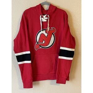 Men's 2XL NWOT New Jersey Devils Wright & Ditson Kinship Hoodie‎ Red
